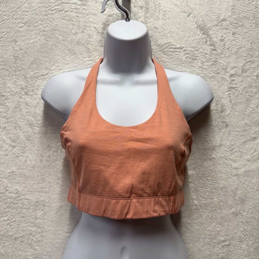 Outdoor‎ Voices Sport Bra Womens Medium Peach Stretch Workout Athletic Wear Gym